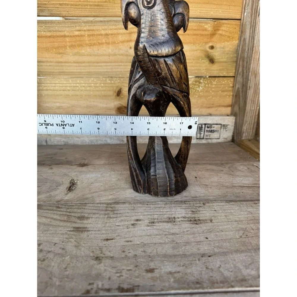 Hand Carved Wooden Parrots Carving Folk Art Jamaican‎ Birds Jamaican Decor